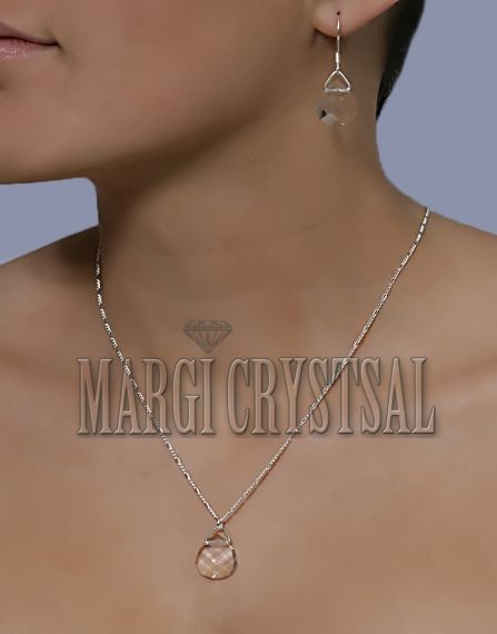 Комплект Бриолет 15мм, Crystal, сребро 925