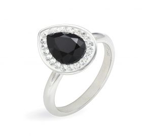 Сребърен пръстен Brilliance Drop Small с кристали Swarovski в различни цветове   