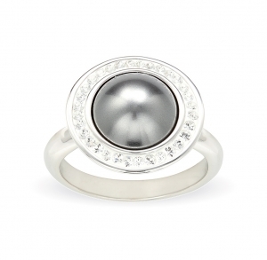 Пръстен Brilliance Pearls с кристали Swarovski в различни цветове, сребро 925