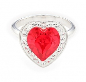 Сребърен пръстен Brilliance Love с кристали Swarovski в различни цветове   