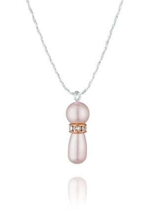 Комплект с перли и кристали Swarovski, Rosaline