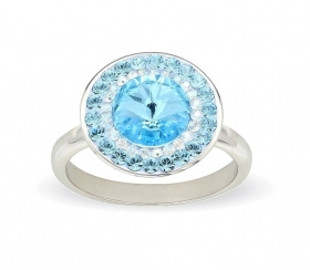Сребърен пръстен Rivoli Silver с кристали Swarovski в различни цветове